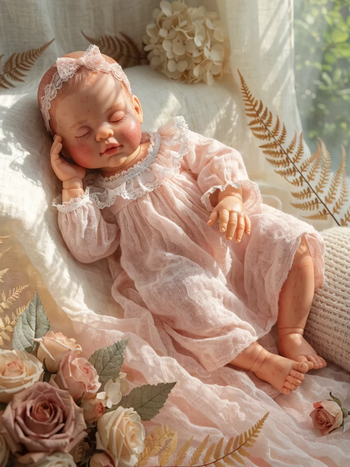 Vetrina nursery con bambole Reborn